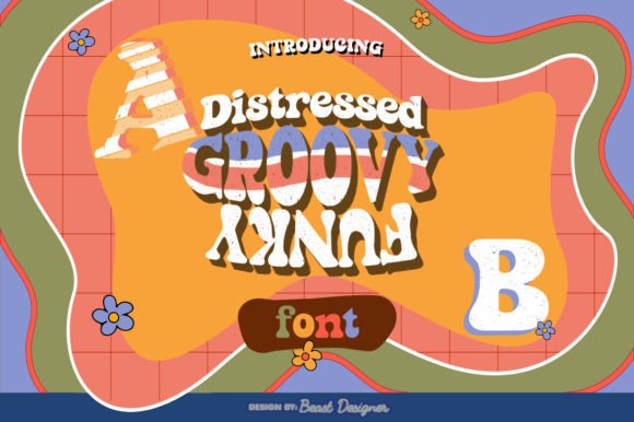 Download Distressed Groovy Funky - Funky Collection