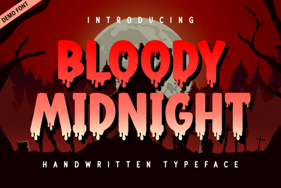 Download Bloody Midnight Demo Font by Kelik 7ntypes - 7ntypes Collection