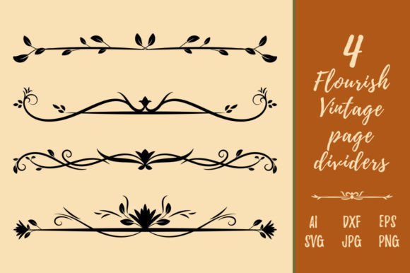 Download Decorative Vintage Floral Page Divider - Premium Resources