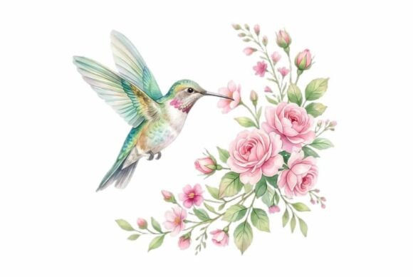 Download Delicate Hummingbird Hovering Near Pink - Premium Resources